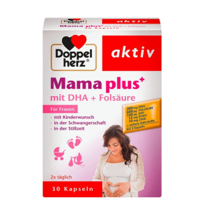 Vitamin Tổng Hợp Cho Bà Bầu Mama Plus mit DHA + Flosaure 30 Viên