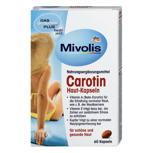 Viên uống chống nắng Mivolis Carotin Haut-Kapseln